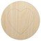 Heart in Circle Unfinished Wood Shape Piece Cutout for DIY Craft Projects